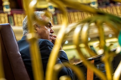 Santos Cerdán, en el Congreso, este martes.