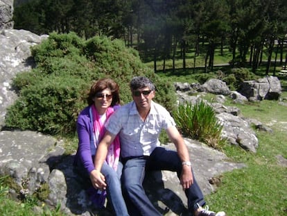 Elisa Abruñedo y su esposo, Manuel Fernández, en una de las últimas fotos que se hizo la pareja antes de la tragedia sufrida por la familia.
